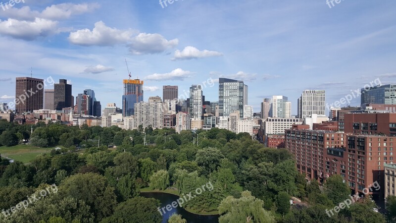 Boston City Massachusetts Skyline Building