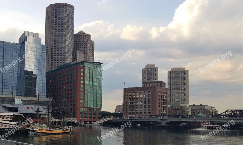 Boston Pier Waterfront City Boston Pier