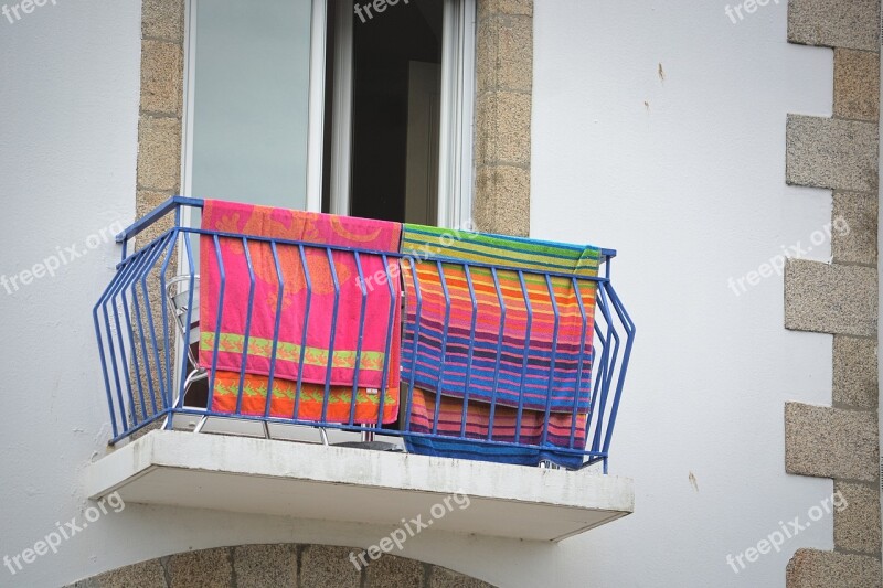 Linen Fabrics Towels Balcony Window