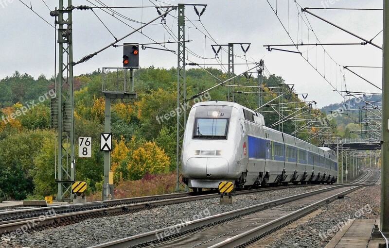 Tgv Sncf High-speed Rail Line Germany Space Stuttgart