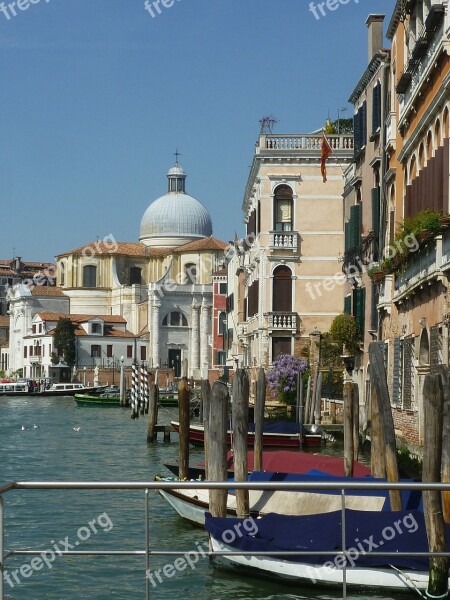 Boat Gondola Venetian Venezia Europe