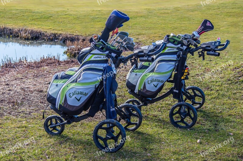 Golf Caddy Golf Carts Golf Clubs Golfers