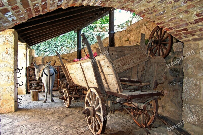 Cart Agriculture Transport Rural Hof