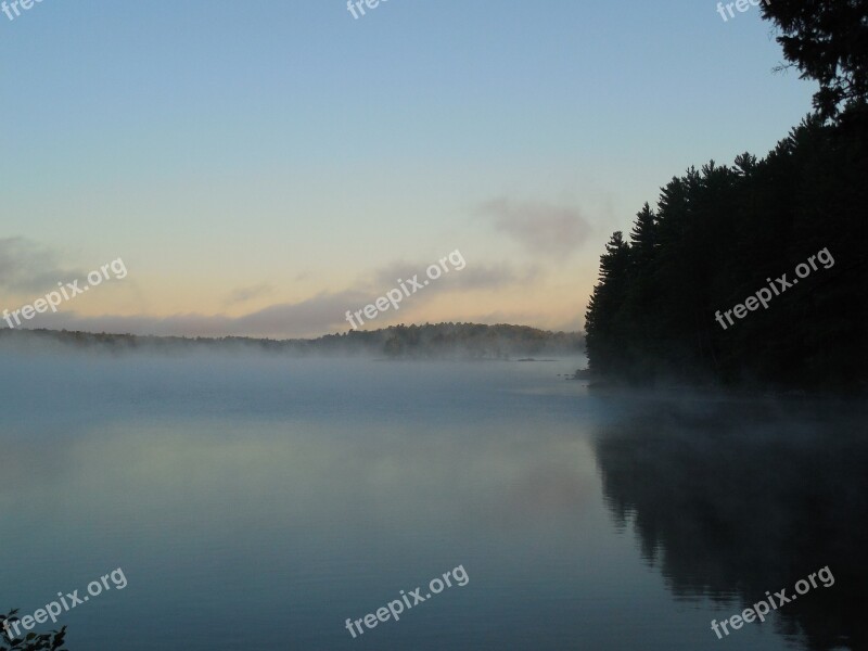 Fog Foggy Water Mysterious Scenic