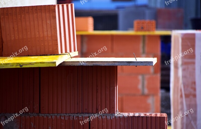 Site Housebuilding Construction Work Build Brick