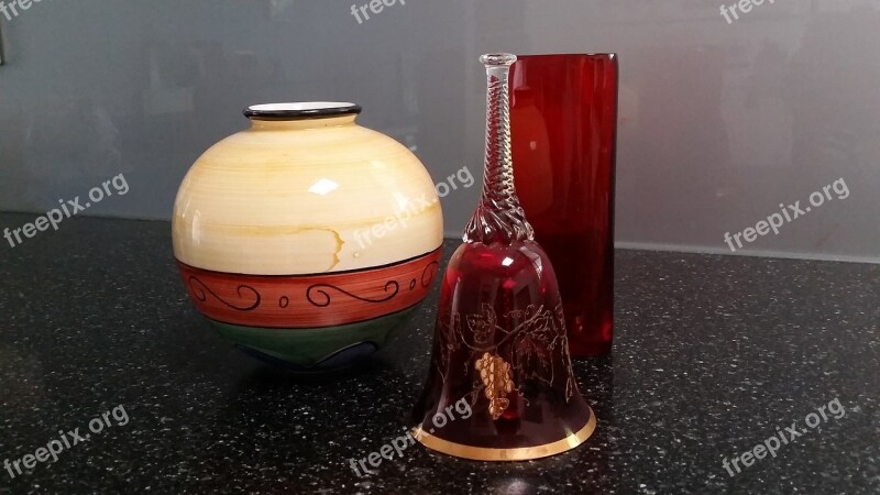 Bell Vase Decoration Table Glass