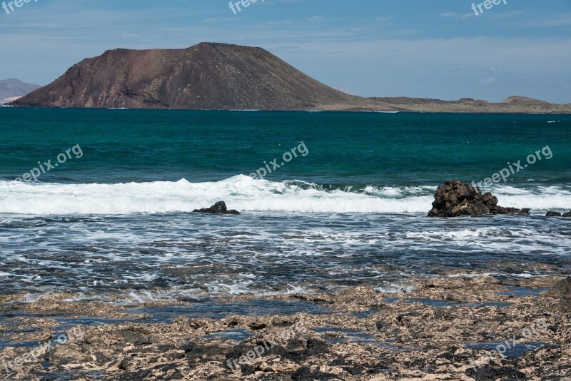 Island Fuerteventura Sea Landscape Free Photos