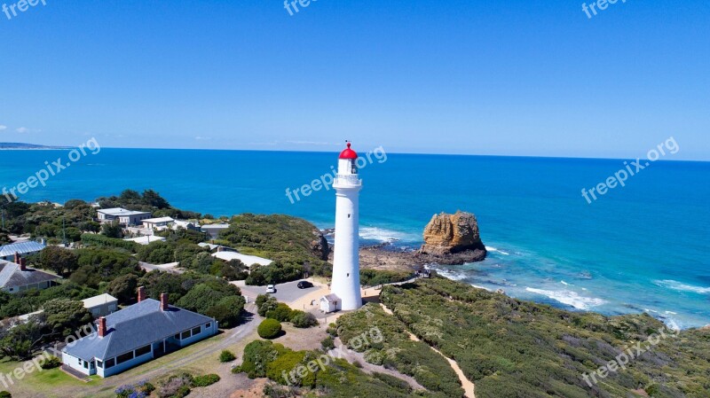 Lighthouse Airysinlet Victoria Australia Coastal