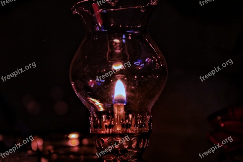 Background Oil Lamp Come Color Light