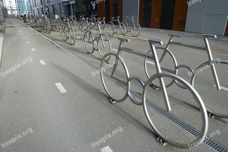 Bicycle Biking Parking Road Transport