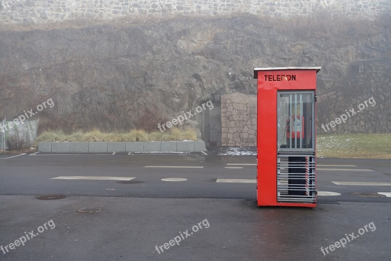 Telephone Norwegian Call Box Payphone Phone Oslo