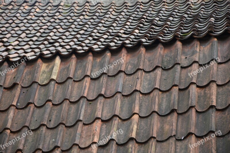 Roof Tiles Rooftop Roofing Red