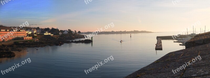 Brittany Finistère Concarneau Boat Blue