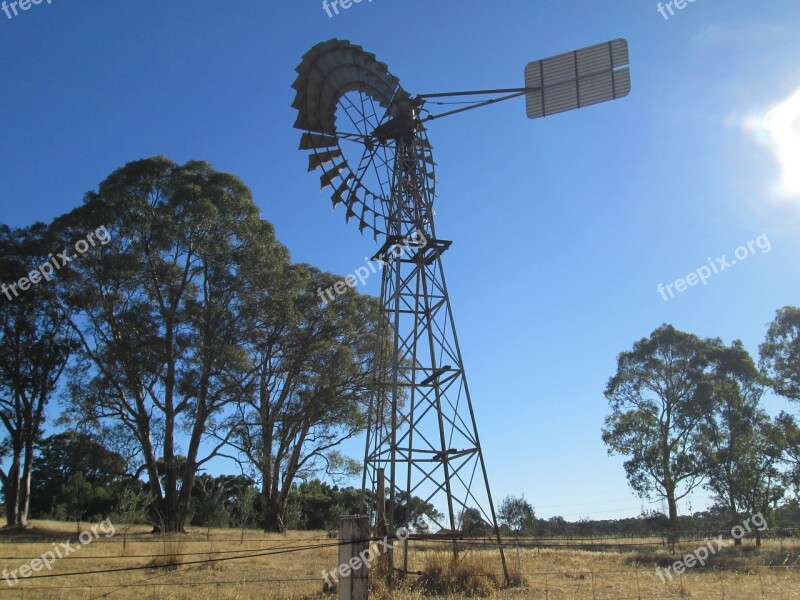 Australia Wind Vane Farm Windmill Free Photos