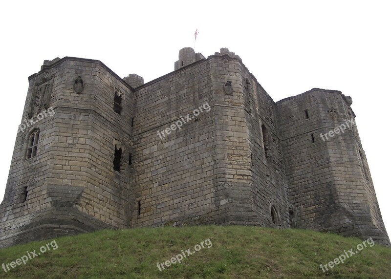 Warkworth Castle Northumberland Medieval Landmark