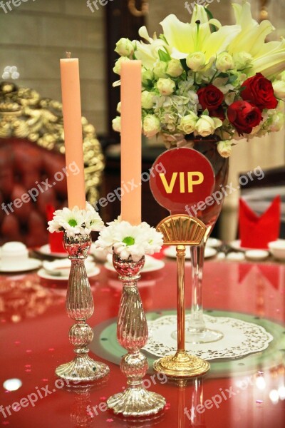 Vip Table Dining Table Setting Luxury Restaurant