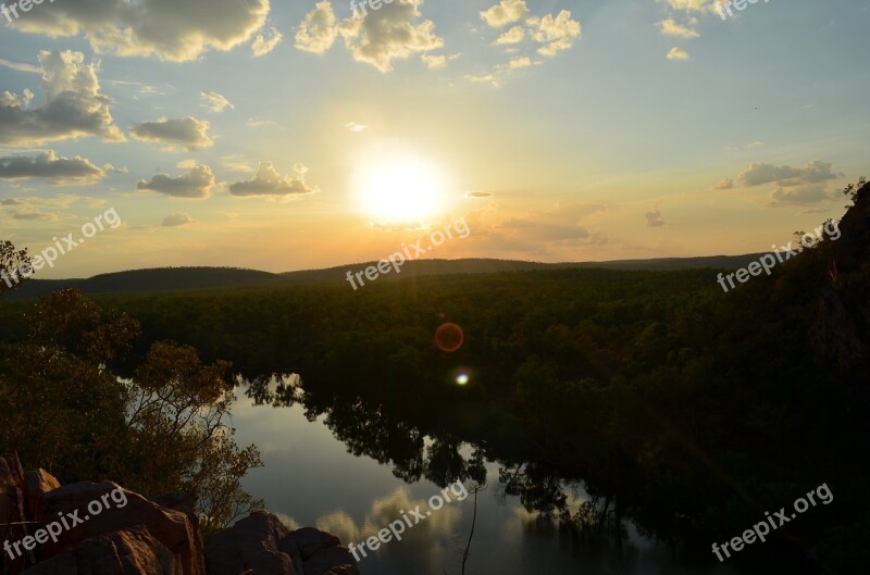 Sunset Gorge Northern Territory Australia Landscape