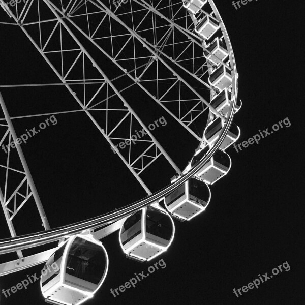 Swing Ferris Wheel Line Graphic Private