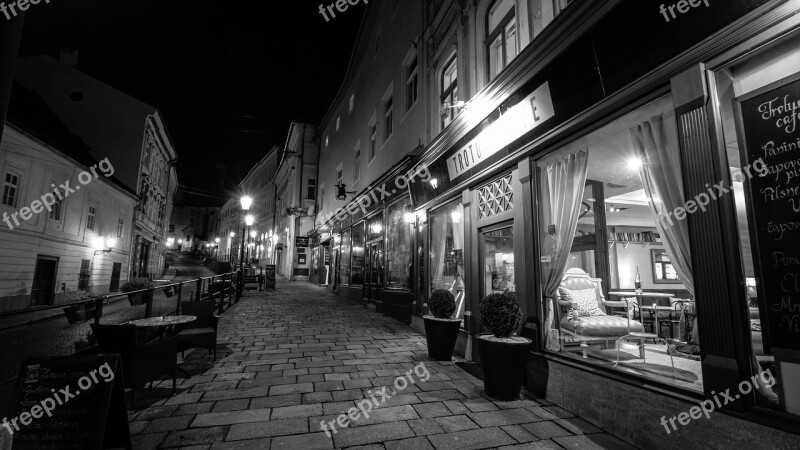 Banská štiavnica Slovakia Night Travel City