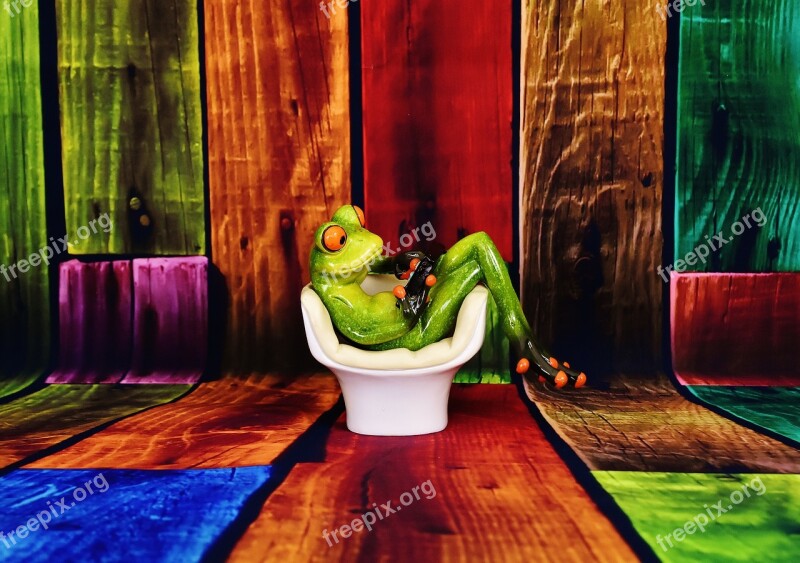 Frog Chair Tablet Relaxation Furniture Pieces