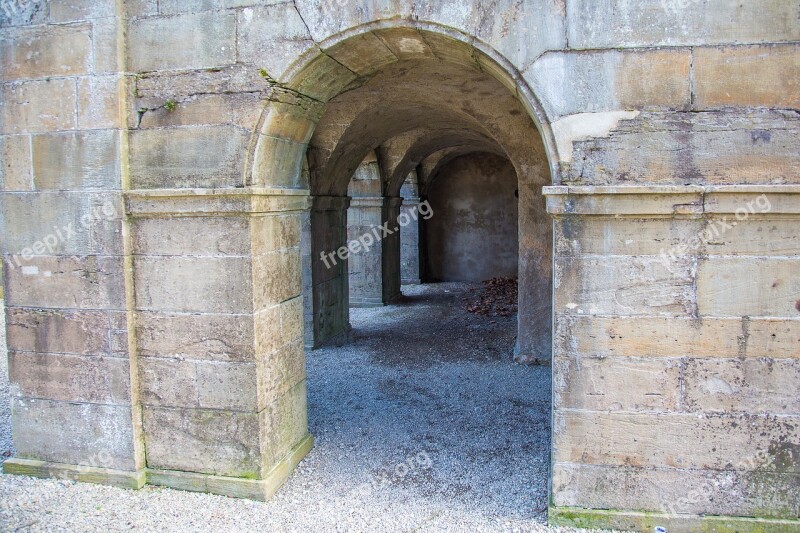 Catacomb Wall Fixing Middle Ages Stone Wall