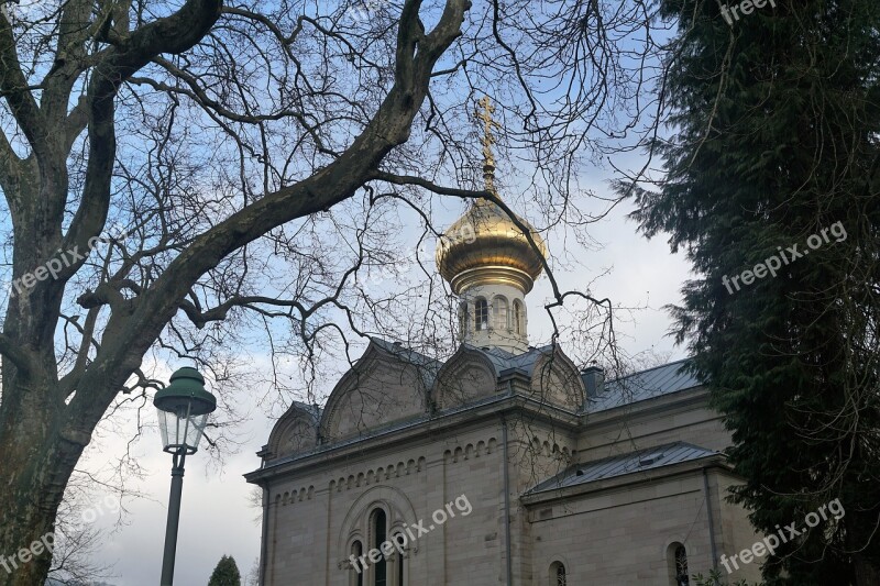 Baden Baden Park Nature Church Russian