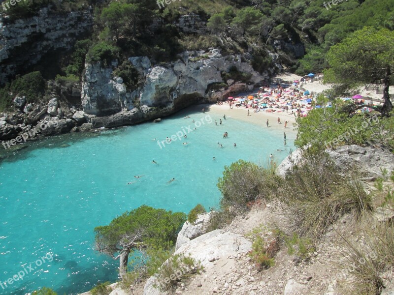 Beach Cala Sea Costa Blue Water