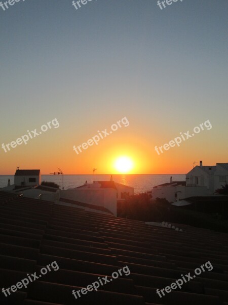 Minorca Tramonto Sunset Spain Balearic Islands