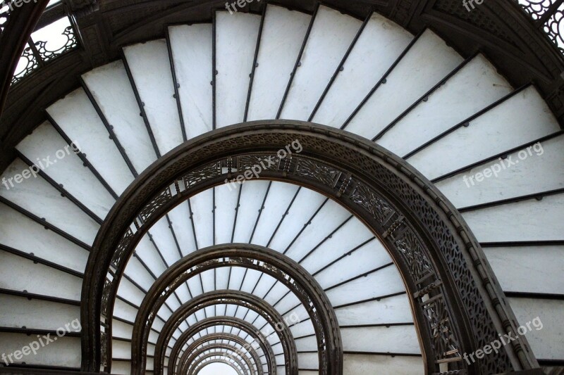 Chicago Staircase Architecture Iron Stairs