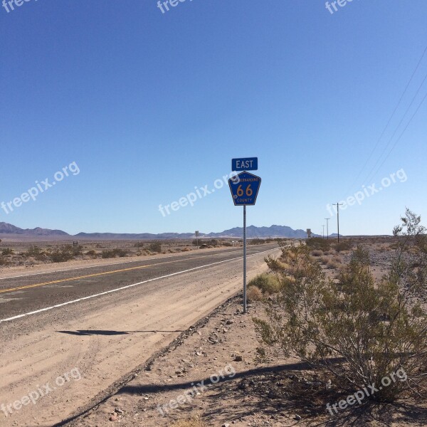 Road Route 66 Paths Free Photos