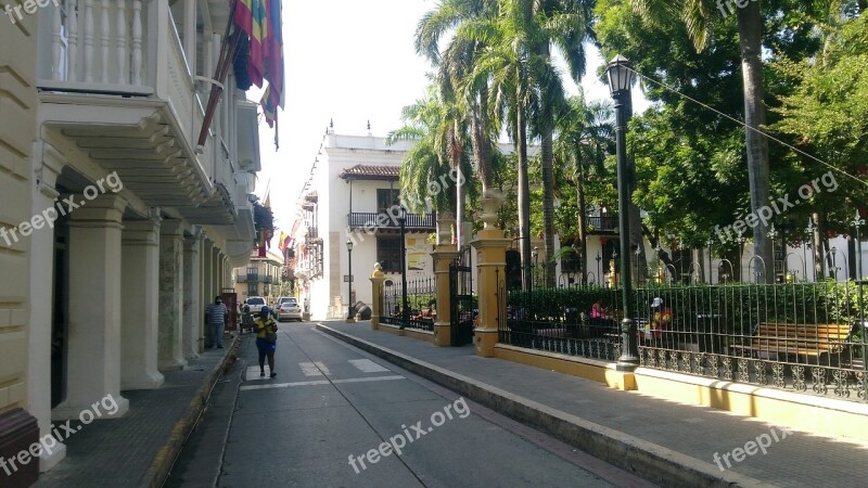 Parks Cartagena Façades Colombia Old