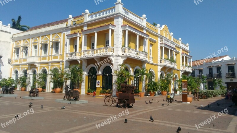 Cartagena Architecture Colonial Buildings Colombia