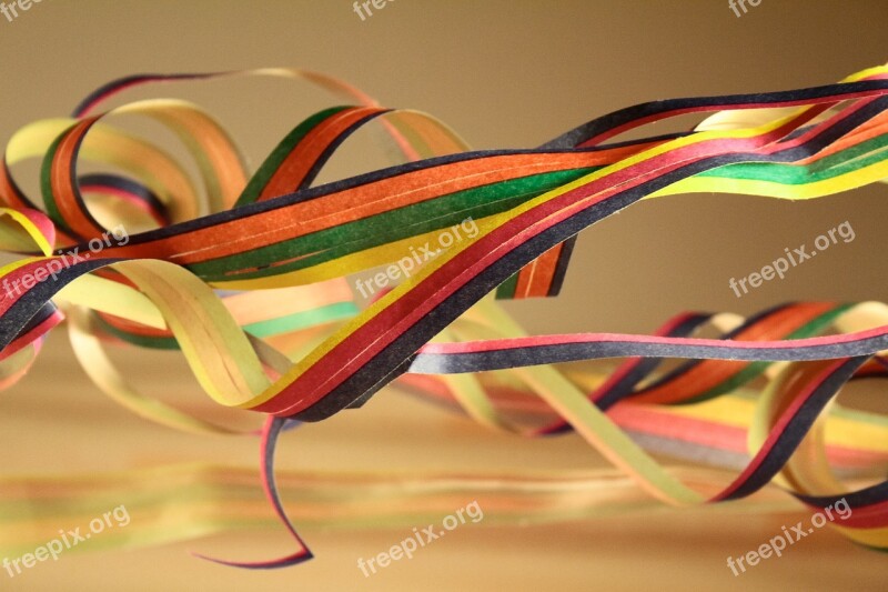 Streamer Carnival Paper Colored Paper Free Photos