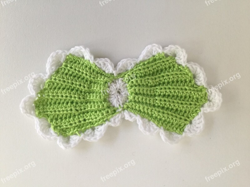 Bow Crochet Handmade Baby Cute