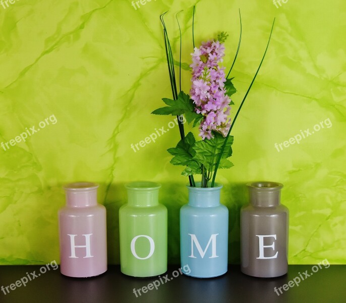 Home Flowers At Home Vases Colorful