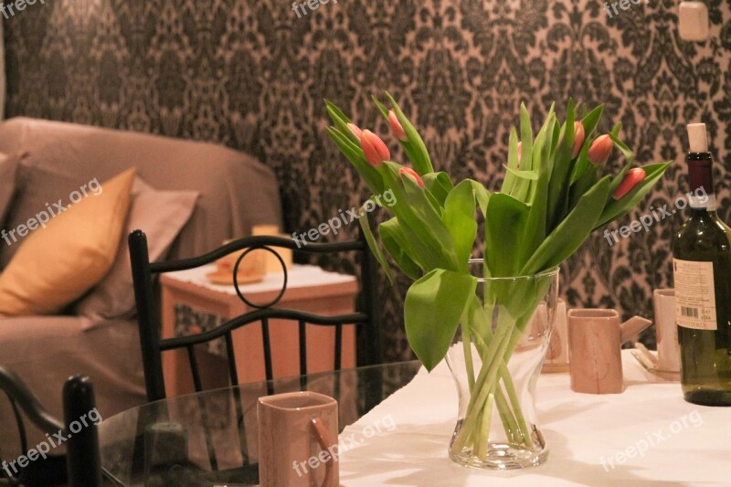 Apartment Flowers Tulips Room House