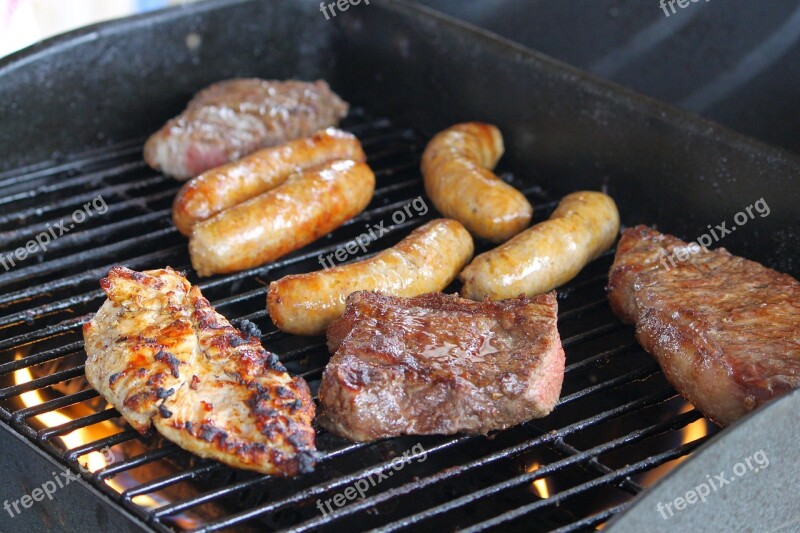 Meat Grill Party Steak Sausage