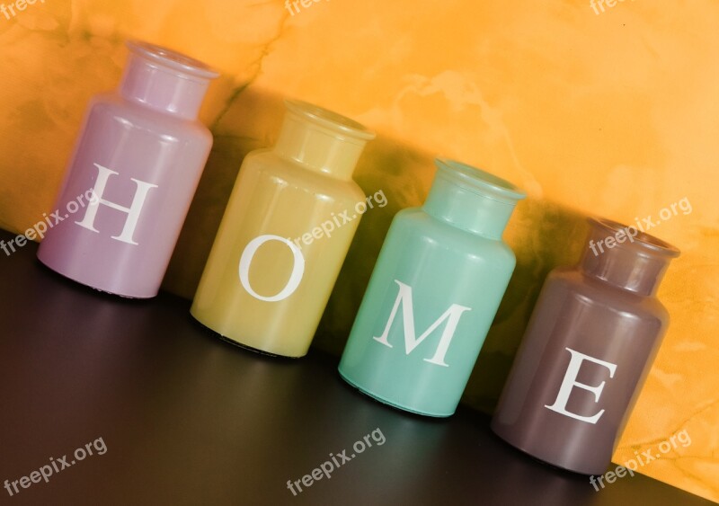 Vases Home At Home Colorful Glass