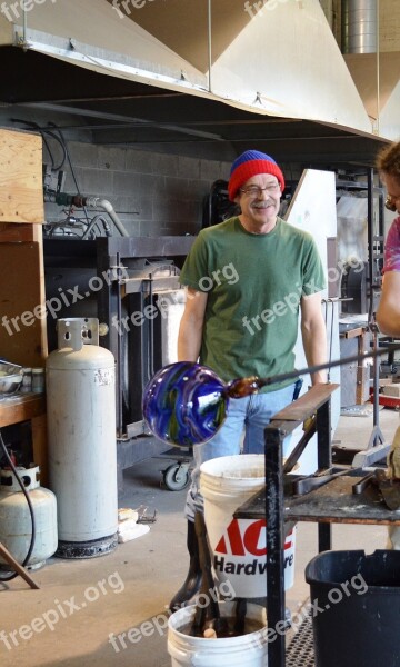 Glass Blowing Handmade Craft Molten