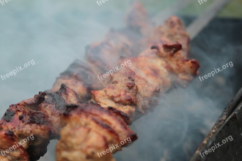 Shish Kebab Food Meat Mangal Fried Meat