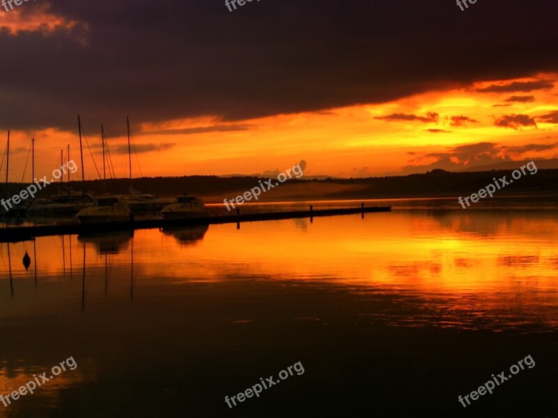 Sunset Croatia Adriatic Sea Sea Abendstimmung