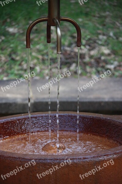 Water Fountain Flow Drop Of Water Clear