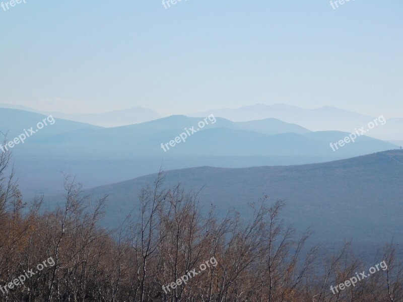 Mountain Mist Sky Natural Foggy