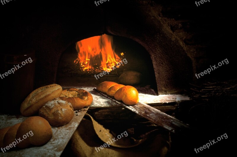 Oven Bread Wood Fire Homemade Bakery