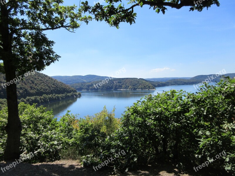 Forest Lake View Edersee Water Valley