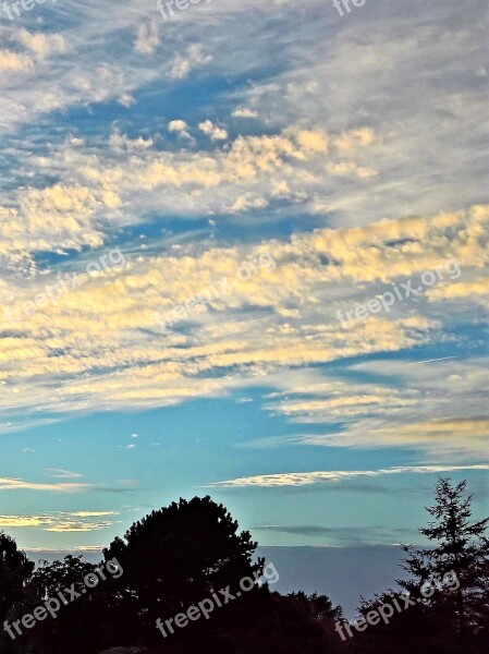 Nature Dusk Sunset Sky Loose Wolkenformation