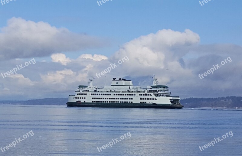 Ferry Boat Water Travel Transportation