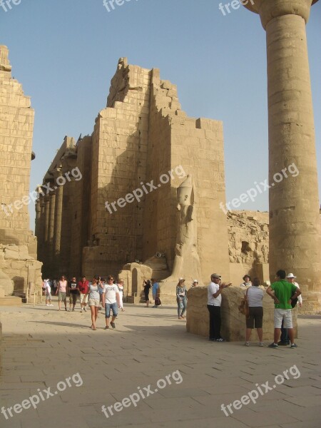 Egypt Ruins Pharaoh Stone Egyptian