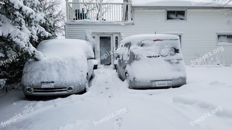 Winter Snow Snowdrift Snowfall White