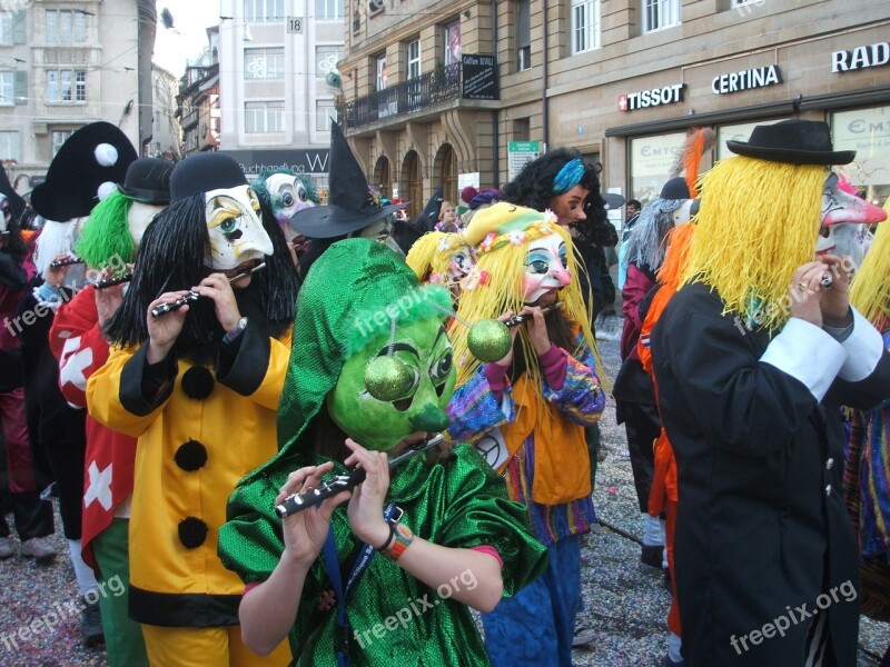 Carneval Flute Celebrate Colourful Free Photos